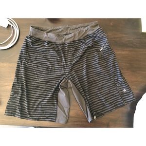 Like new Men’s Lululemon XL shorts black & grey